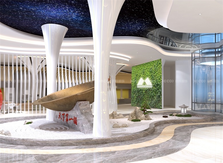 在企業(yè)展廳裝修設(shè)計(jì)中，如何運(yùn)用品牌元素和視覺(jué)識(shí)別系統(tǒng)？