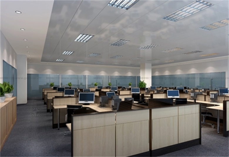 在辦公室設(shè)計(jì)平面圖中，如何處理視覺(jué)干擾問(wèn)題？